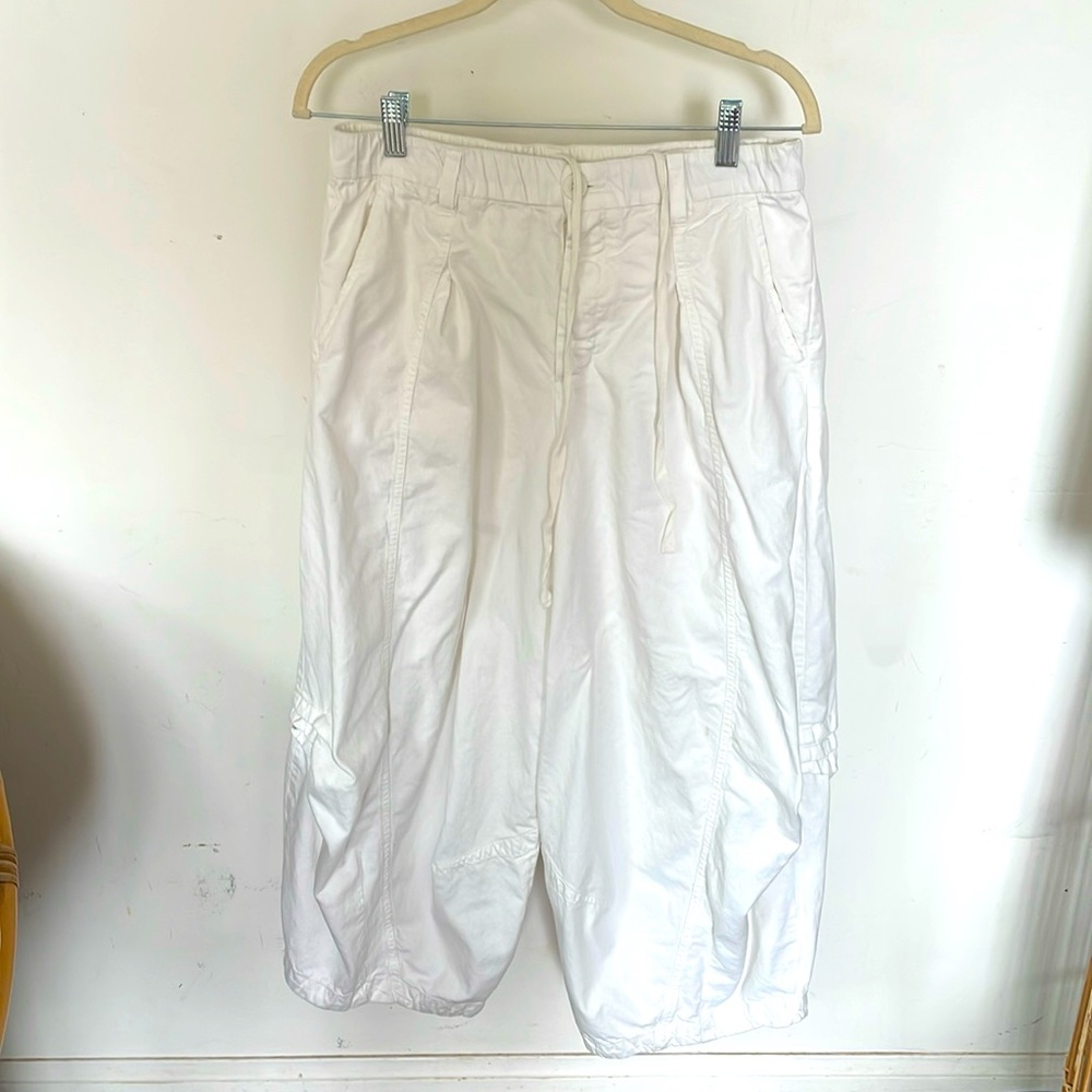 Free people wide leg cargo parachute pant